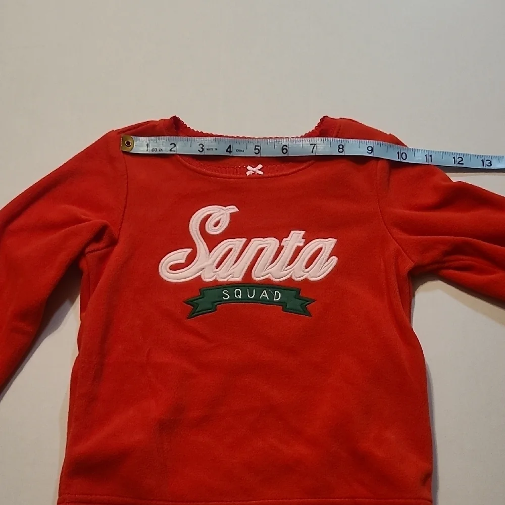 Carter's Festive Cute & Adorable Red and Pink Santa Pajama Set NWT 2T